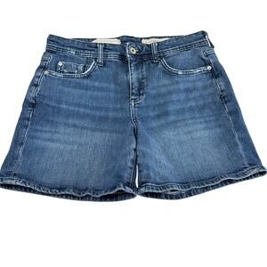 Anthropologie Pilcro Slim Boyfriend Jean Shorts Womens 29 Blue Denim Casual 5"